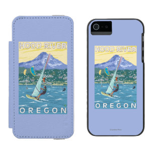 Coque-portefeuille iPhone 5 Incipio Watson™ La rivière Hood, surfers d'ORWind et pensionnaire