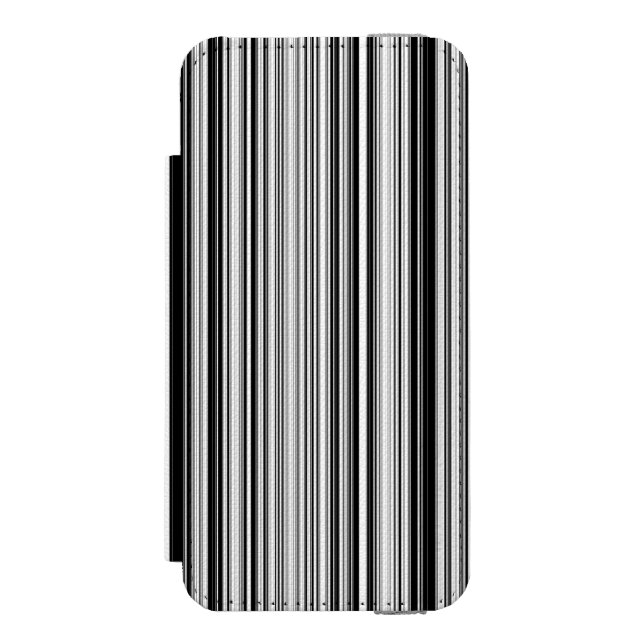 Coque Portefeuille Incipio Pour iPhone Lignes noires et blanches (Folio Devant)