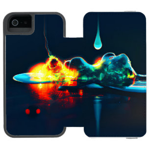 Coque-portefeuille iPhone 5 Incipio Watson™ Liquide Luminescent qui Dégouline
