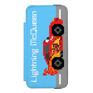 Coque-portefeuille iPhone 5 Incipio Watson™ McQueen, éclair 8 bits