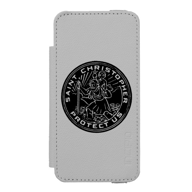 Coque Portefeuille Incipio Pour iPhone Médaille de Christopher de saint (Folio Devant)