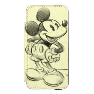 Coque-portefeuille iPhone 5 Incipio Watson™ Mickey classique   Croquis