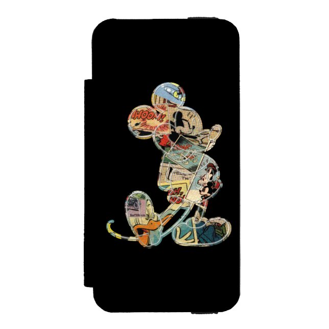 Coque Portefeuille Incipio Pour iPhone Mickey classique| Silhouette comique (Folio Devant)