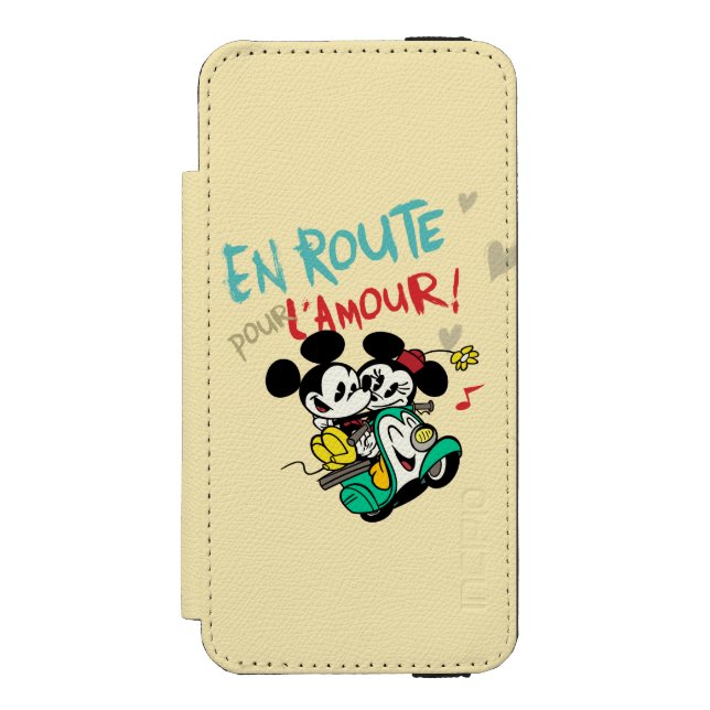 Coque Portefeuille Incipio Pour iPhone Mickey français | En Route pour L'Amour (Folio Devant)