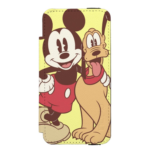 Coque Portefeuille Incipio Pour iPhone Mickey & Friends | Classic Mickey & Pluto (Folio Devant)
