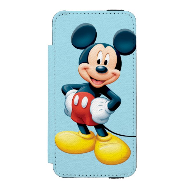 Coque Portefeuille Incipio Pour iPhone Mickey | Mains sur les hanches (Folio Devant)