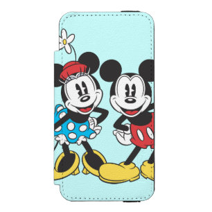 Coque-portefeuille iPhone 5 Incipio Watson™ Mickey & Minnie   Paire classique