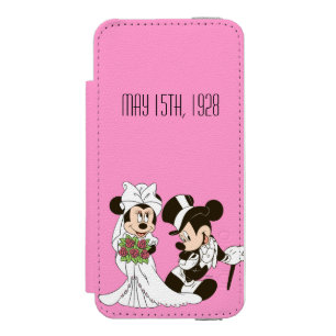 Coque-portefeuille iPhone 5 Incipio Watson™ Mickey Souris & Minnie Mariage