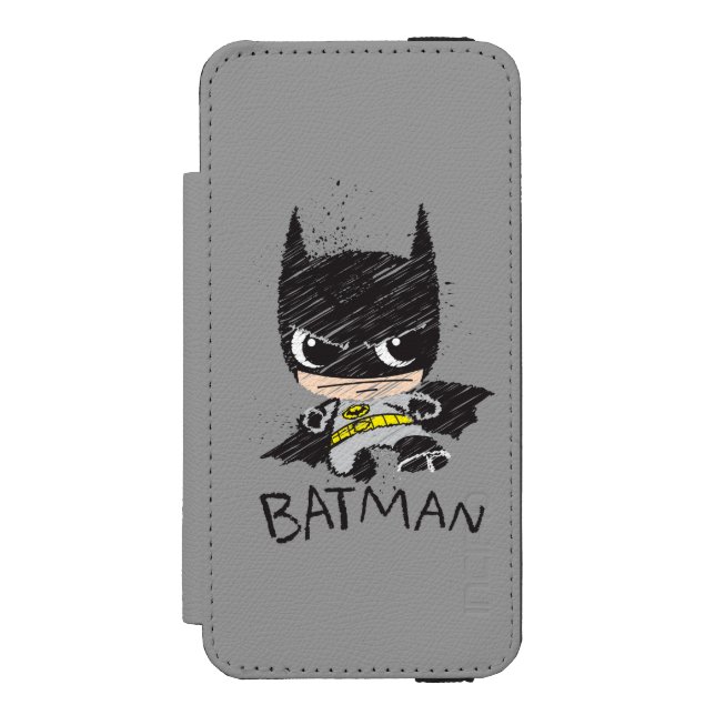 Coque Portefeuille Incipio Pour iPhone Mini classique Batman Sketch (Folio Devant)