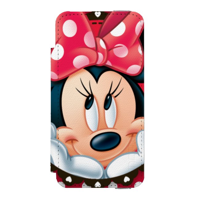 Coque Portefeuille Incipio Pour iPhone Minnie | Sourire aux Pois (Folio Devant)