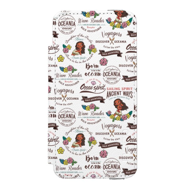 Coque Portefeuille Incipio Pour iPhone Moana | Bold Motif aventurier (Folio Devant)