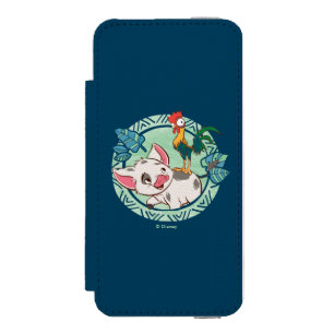 Coque-portefeuille iPhone 5 Incipio Watson™ Moana  Pua et Heihei Voyagers
