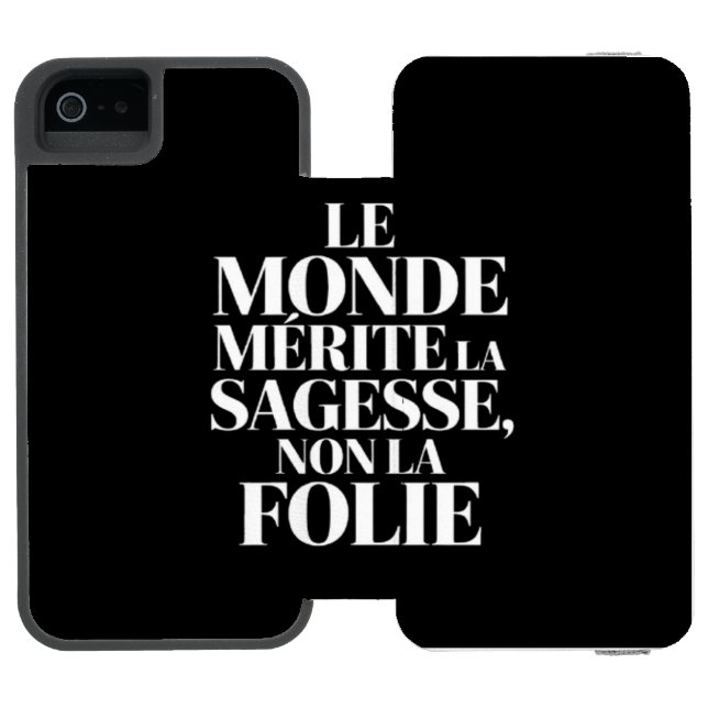 Coque Portefeuille Incipio Pour iPhone Monde sans stabilité (Folio Ouvert)