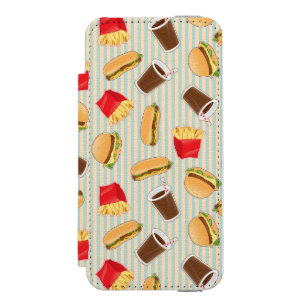 Coque-portefeuille iPhone 5 Incipio Watson™ Motif 2 d'aliments de préparation rapide