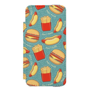 Coque-portefeuille iPhone 5 Incipio Watson™ Motif 3 d'aliments de préparation rapide