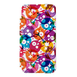 Coque-portefeuille iPhone 5 Incipio Watson™ Motif 3 de crânes