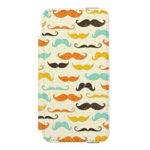 Coque-portefeuille iPhone 5 Incipio Watson™ Motif 3 de moustache