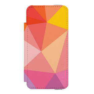 Coque-portefeuille iPhone 5 Incipio Watson™ Motif abstrait coloré de triangle