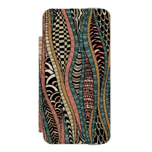 Coque-portefeuille iPhone 5 Incipio Watson™ Motif abstrait dans le style ethnique