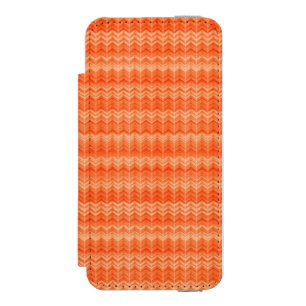Coque-portefeuille iPhone 5 Incipio Watson™ Motif abstrait de textile de zigzag de rouge