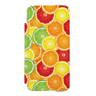 Coque-portefeuille iPhone 5 Incipio Watson™ Motif avec des agrumes