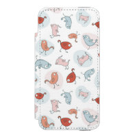 motif avec des oiseaux de bande dessinée