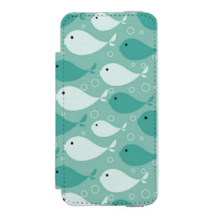 Coque-portefeuille iPhone 5 Incipio Watson™ motif avec des poissons