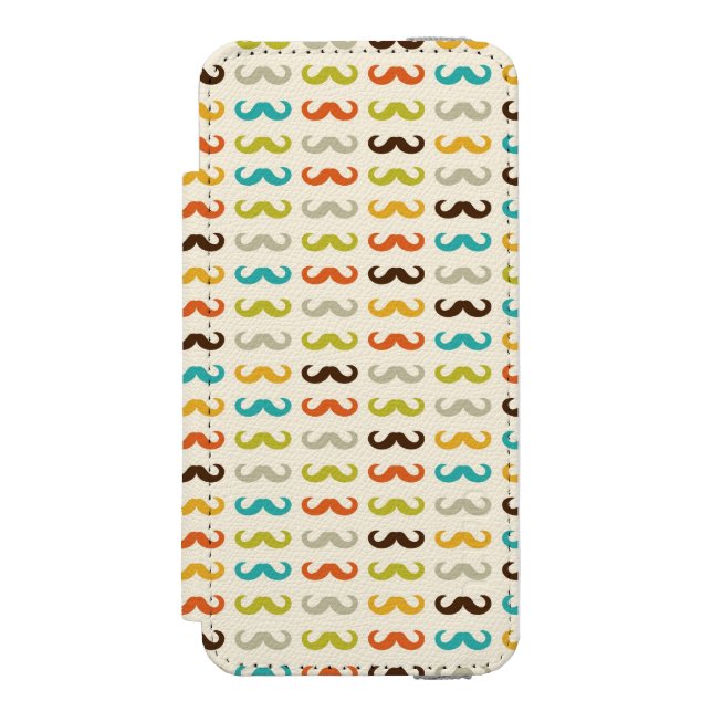 Coque Portefeuille Incipio Pour iPhone Motif avec la moustache (Folio Devant)