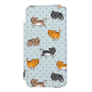 Coque-portefeuille iPhone 5 Incipio Watson™ motif avec les chats drôles