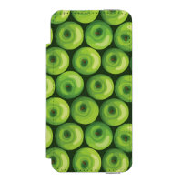 Motif avec les pommes vertes