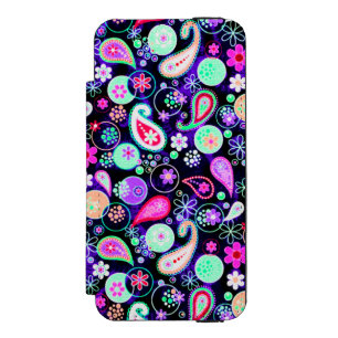 Coque-portefeuille iPhone 5 Incipio Watson™ Motif cachemire coloré