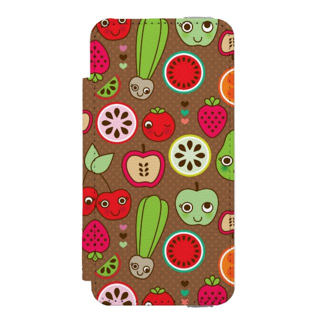Coque Portefeuille Incipio Pour iPhone Motif de cuisine de fruit (Folio Devant)