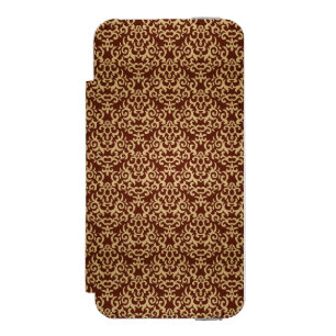 Coque-portefeuille iPhone 5 Incipio Watson™ Motif de damassé sur l'arrière - plan de gradien