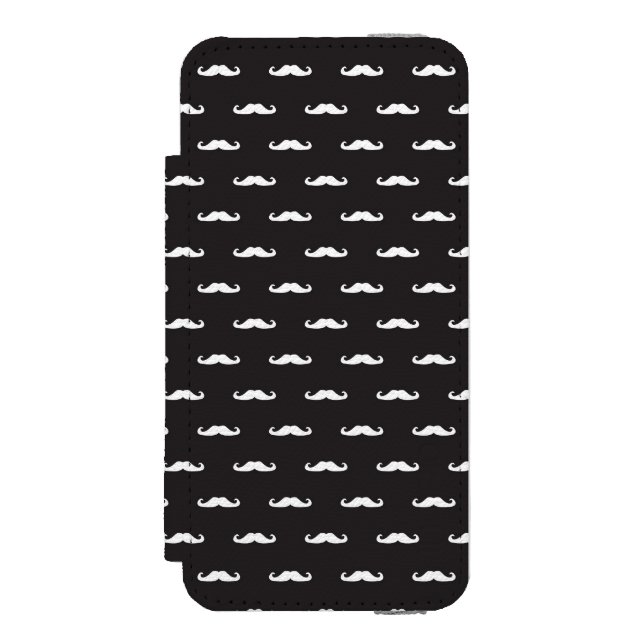 Coque Portefeuille Incipio Pour iPhone Motif de hippie de moustache (Folio Devant)