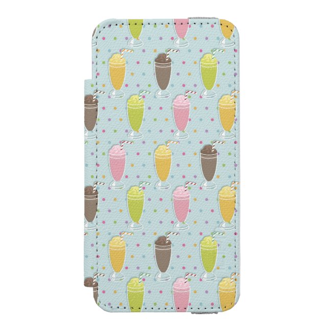 Coque Portefeuille Incipio Pour iPhone Motif de milkshake (Folio Devant)
