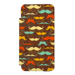 Coque-portefeuille iPhone 5 Incipio Watson™ Motif de moustache