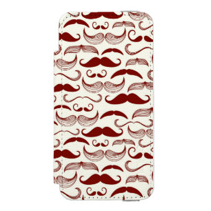 Coque-portefeuille iPhone 5 Incipio Watson™ Motif de moustache, rétro style 3