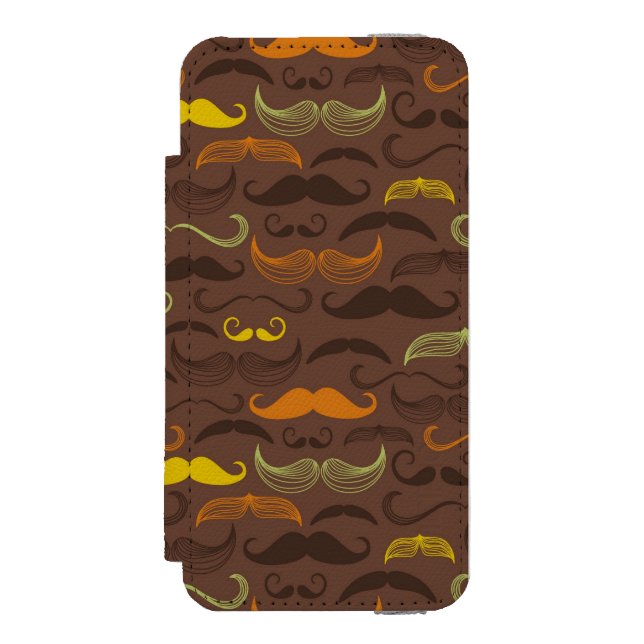 Coque Portefeuille Incipio Pour iPhone Motif de moustache, rétro style 5 (Folio Devant)