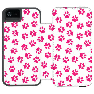 Coque-portefeuille iPhone 5 Incipio Watson™ Motif De Pailles, Paniers De Chien, Pailles Roses