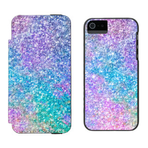 Coque-portefeuille iPhone 5 Incipio Watson™ Motif de Parties scintillant Pastel Colours