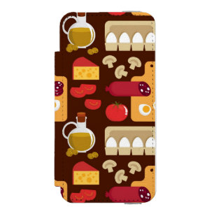 Coque-portefeuille iPhone 5 Incipio Watson™ Motif de pizza