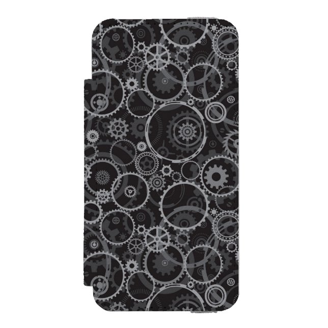 Coque Portefeuille Incipio Pour iPhone Motif de roues dentées (Folio Devant)