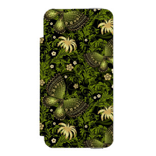 Coque-portefeuille iPhone 5 Incipio Watson™ Motif de Vert-or de ressort