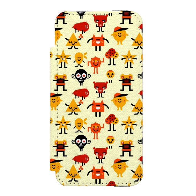 Coque Portefeuille Incipio Pour iPhone Motif drôle de monstres (Folio Devant)