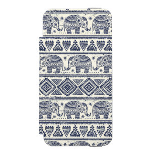 Coque-portefeuille iPhone 5 Incipio Watson™ Motif ethnique bleu d'éléphant