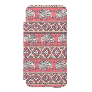 Coque-portefeuille iPhone 5 Incipio Watson™ Motif ethnique rose d'éléphant