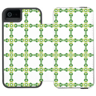 Coque-portefeuille iPhone 5 Incipio Watson™ Motif Feuille, Motif De Feuilles, Feuilles Verts