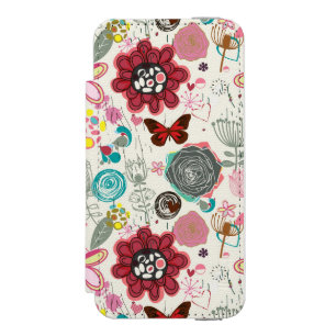Coque-portefeuille iPhone 5 Incipio Watson™ Motif floral dans le rétro style 5