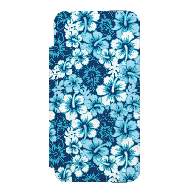 Coque Portefeuille Incipio Pour iPhone Motif floral de ketmie de surf (Folio Devant)