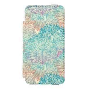 Coque-portefeuille iPhone 5 Incipio Watson™ Motif floral multicolore de griffonnage